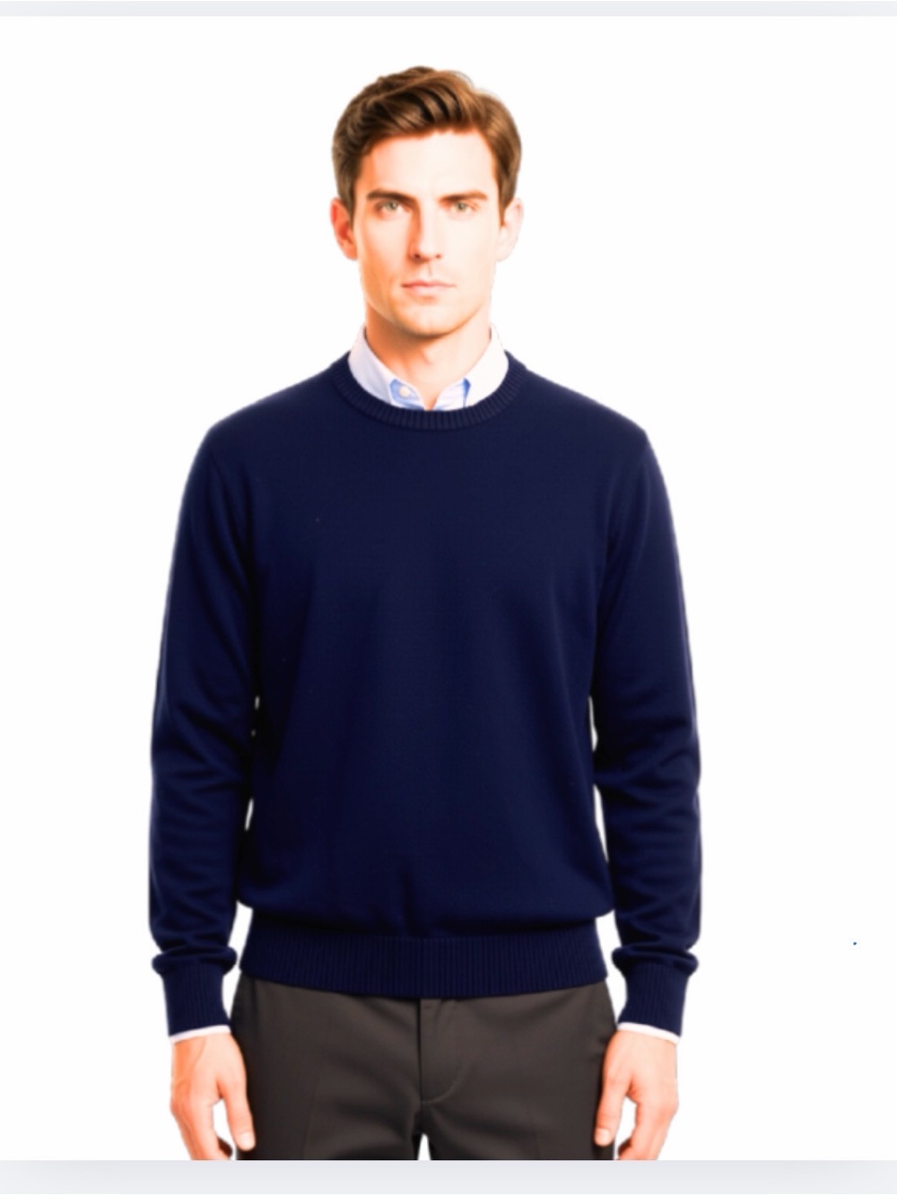 J. Crew Men's Classic Navy Crewneck Sweater